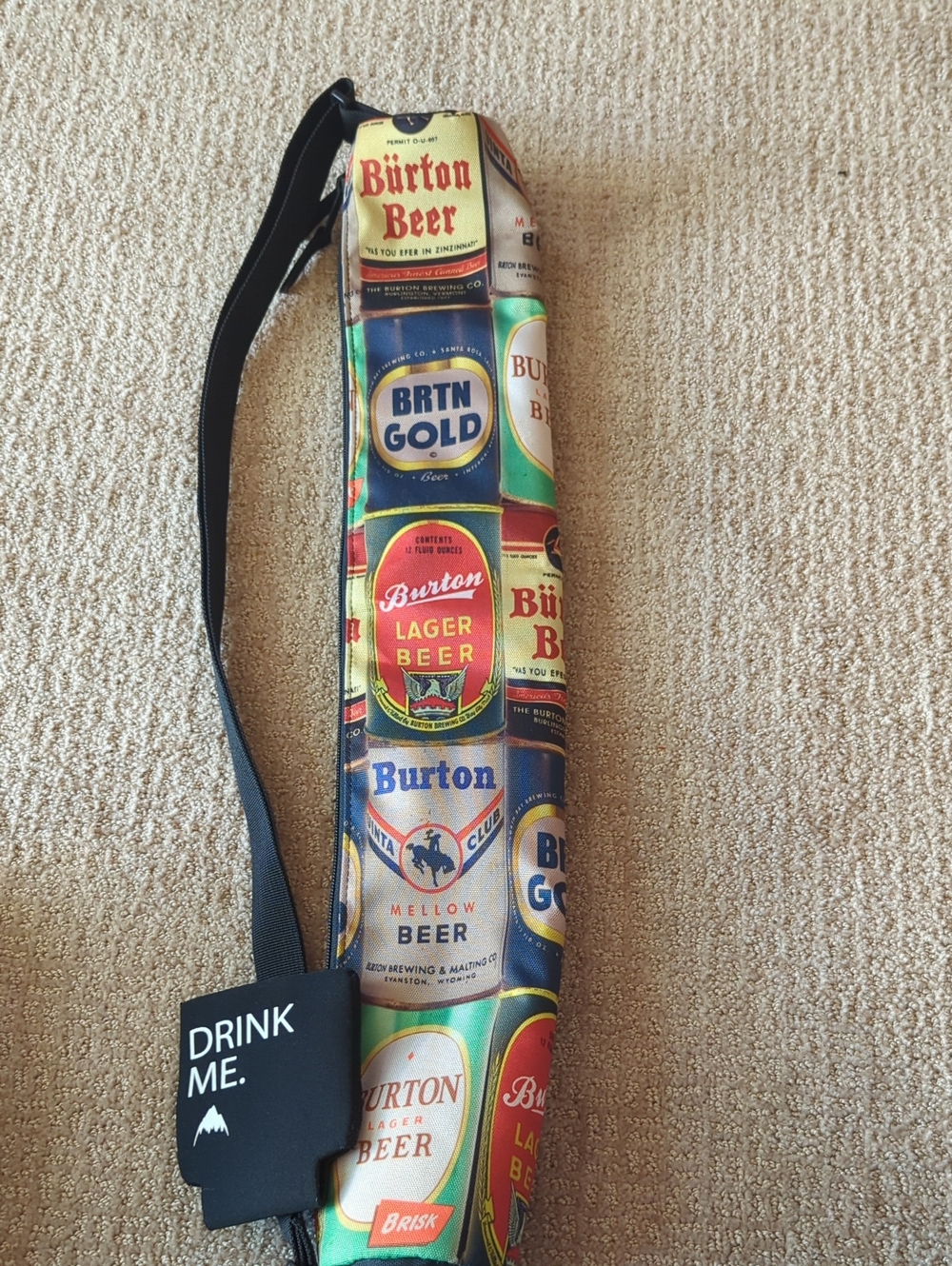 Burton Beer Can Cooler Bag With Built In Koozie